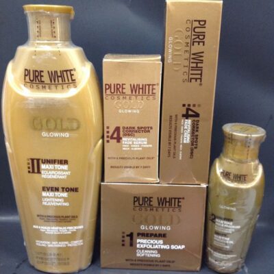 Pure white gold glowing set_ Lotion, oil and soap_ (1)
